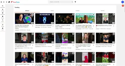 FreeTube screenshot 1