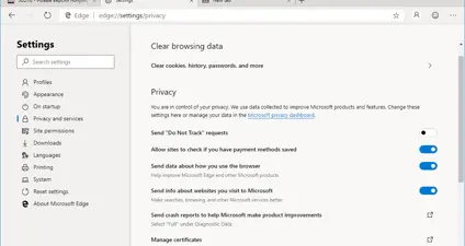 Microsoft Edge screenshot 2
