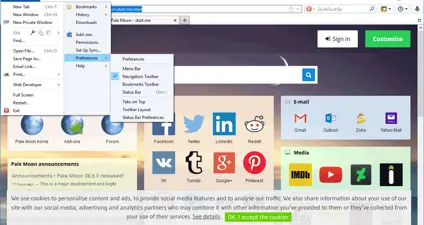Pale Moon screenshot 2