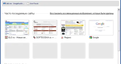 SRWare Iron screenshot 2