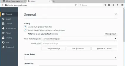 Waterfox screenshot 2